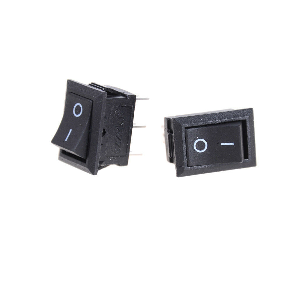 3Pcs 6A/250VAC 10A/125VAC Neon Light Illuminated On/Off SPST Rocker Switc.l8