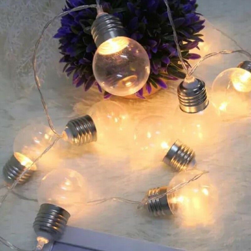 10 LED Fairy Lights 1.5M, Warm White Ball Fairy Lights, Battery, Waterproof K5N7