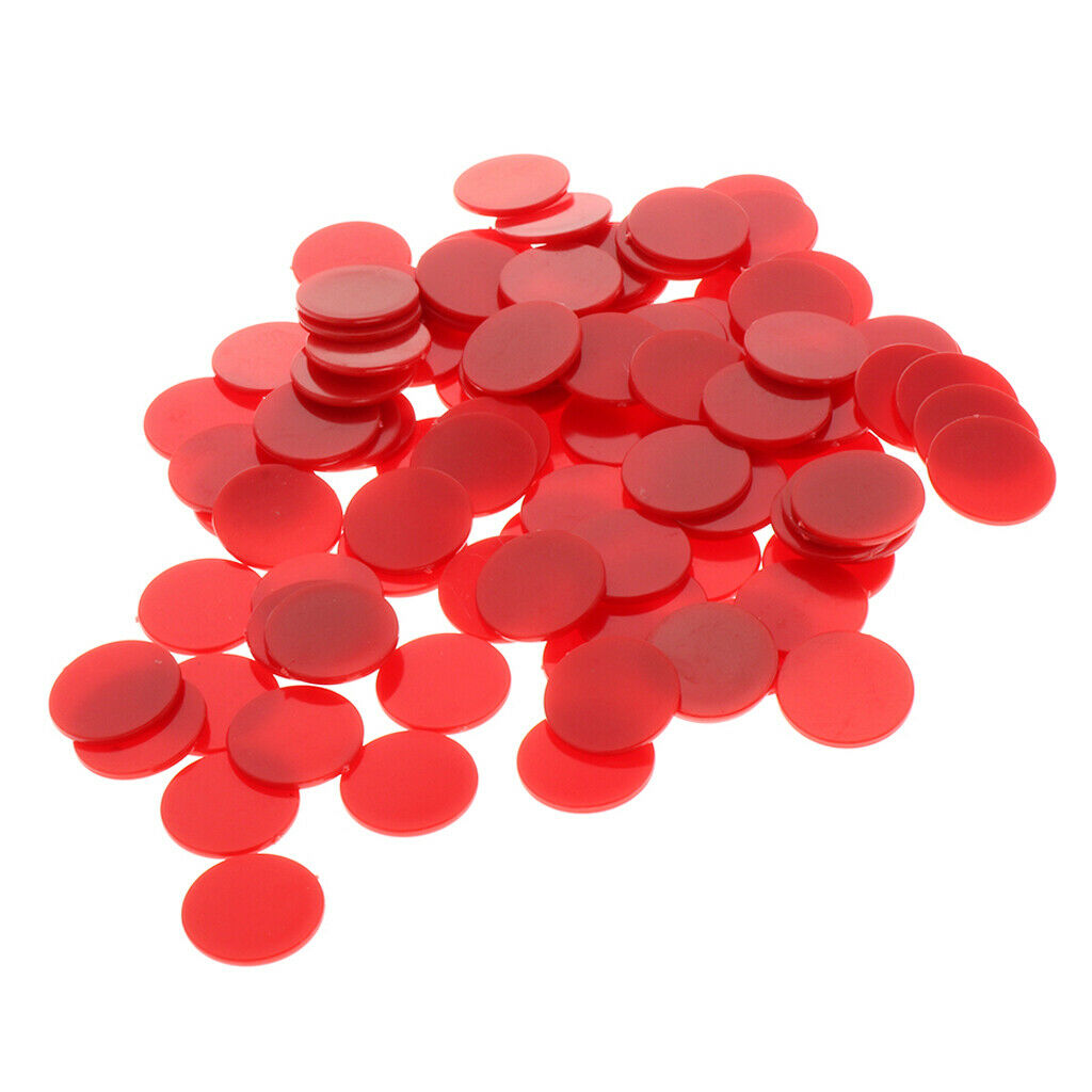 25MM barreled Plastic Coin Chip money 100 barrels a barrel plane Boundless Red
