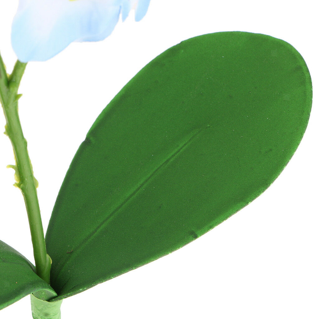artificial orchid plant potted - 33cm silk flowers wedding decor Blue
