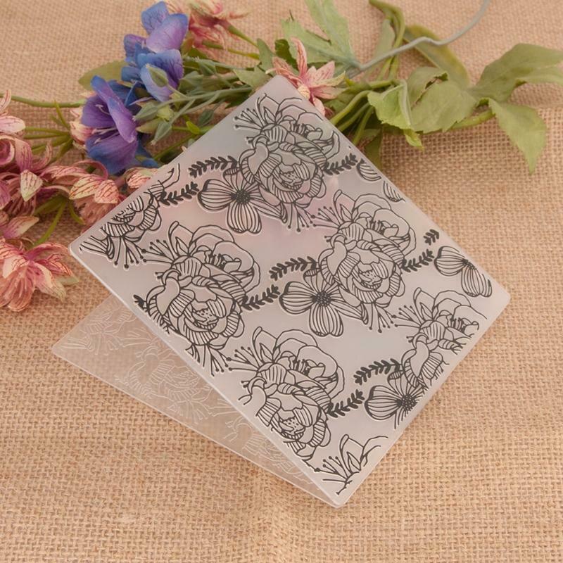 Delicate Plastic Embossing Folder Pattern Background Uneven Embossing Template