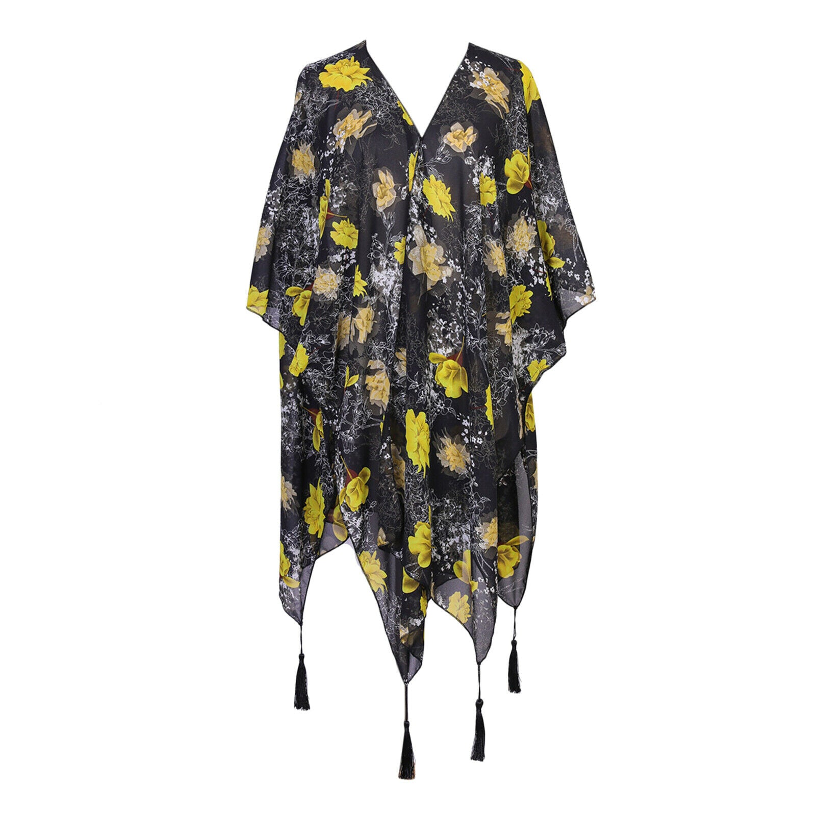 Women Cover Up Beach Robe Kimono Cardigan Poncho Summer Swimsuit Chiffon Top