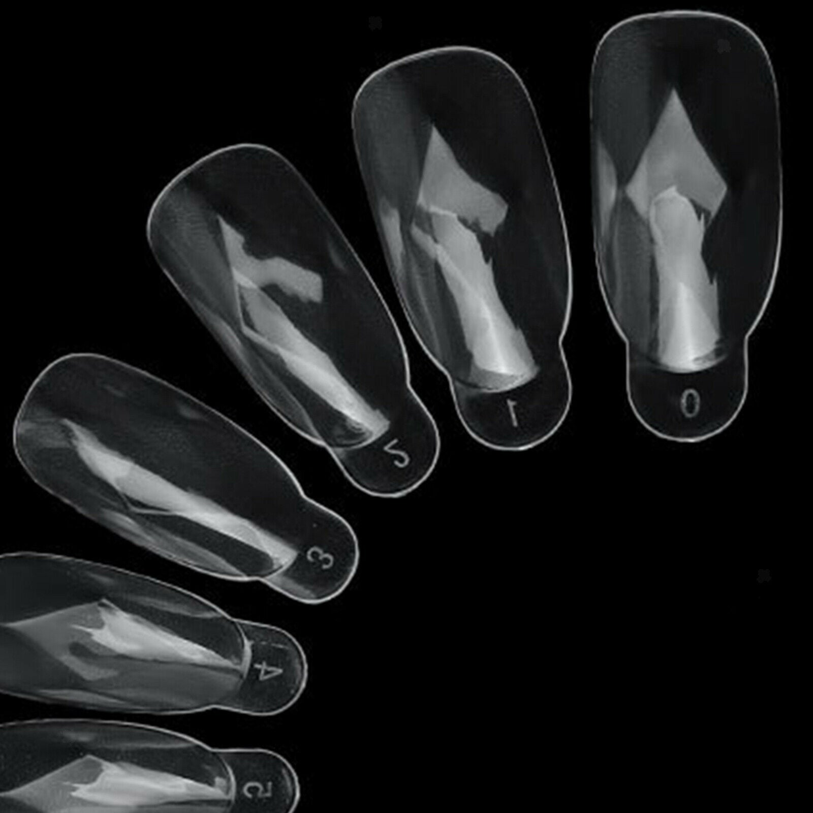 120pcs Dual Forms Fingernail Tips Diamond Shape Manicure For Home Use Salon