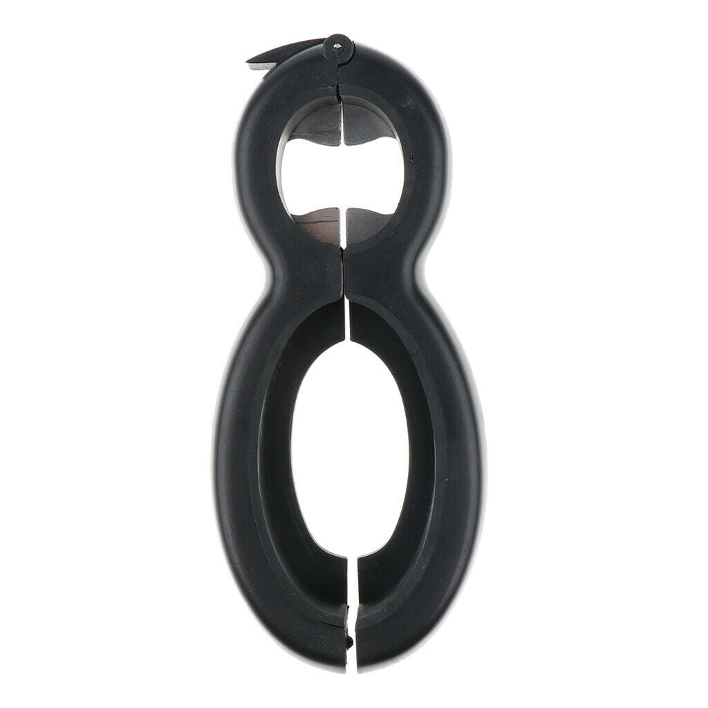 6 in 1 Multi Jar Bottle Opener Can Grip Twist Hand Manual Kitchen Tool Black 2