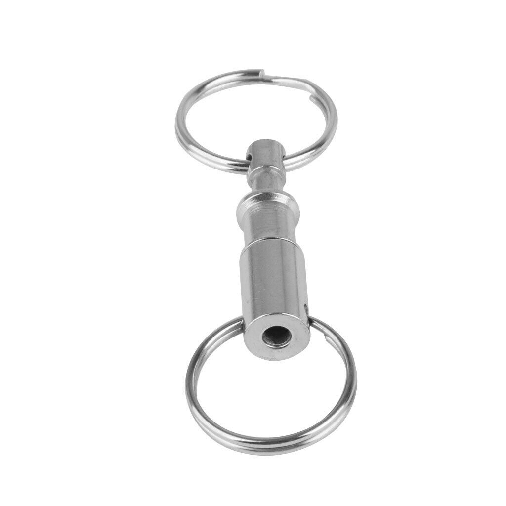 10Pcs/Pack Quick Release Keychain, Pull-Apart Removable Handy Keyring with Two