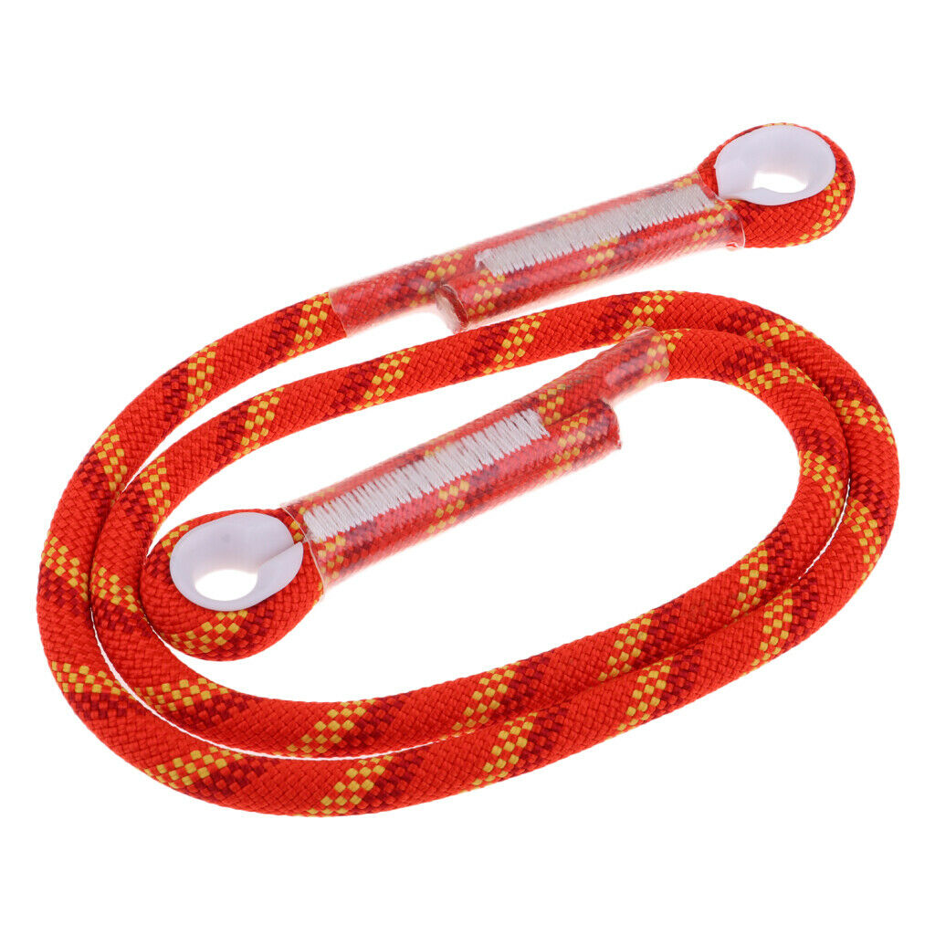 2X 10.5mm Rock Climbing Knotted Pre-sewn Eye-to-Eye Prusik Loop Cord Rope 80CM