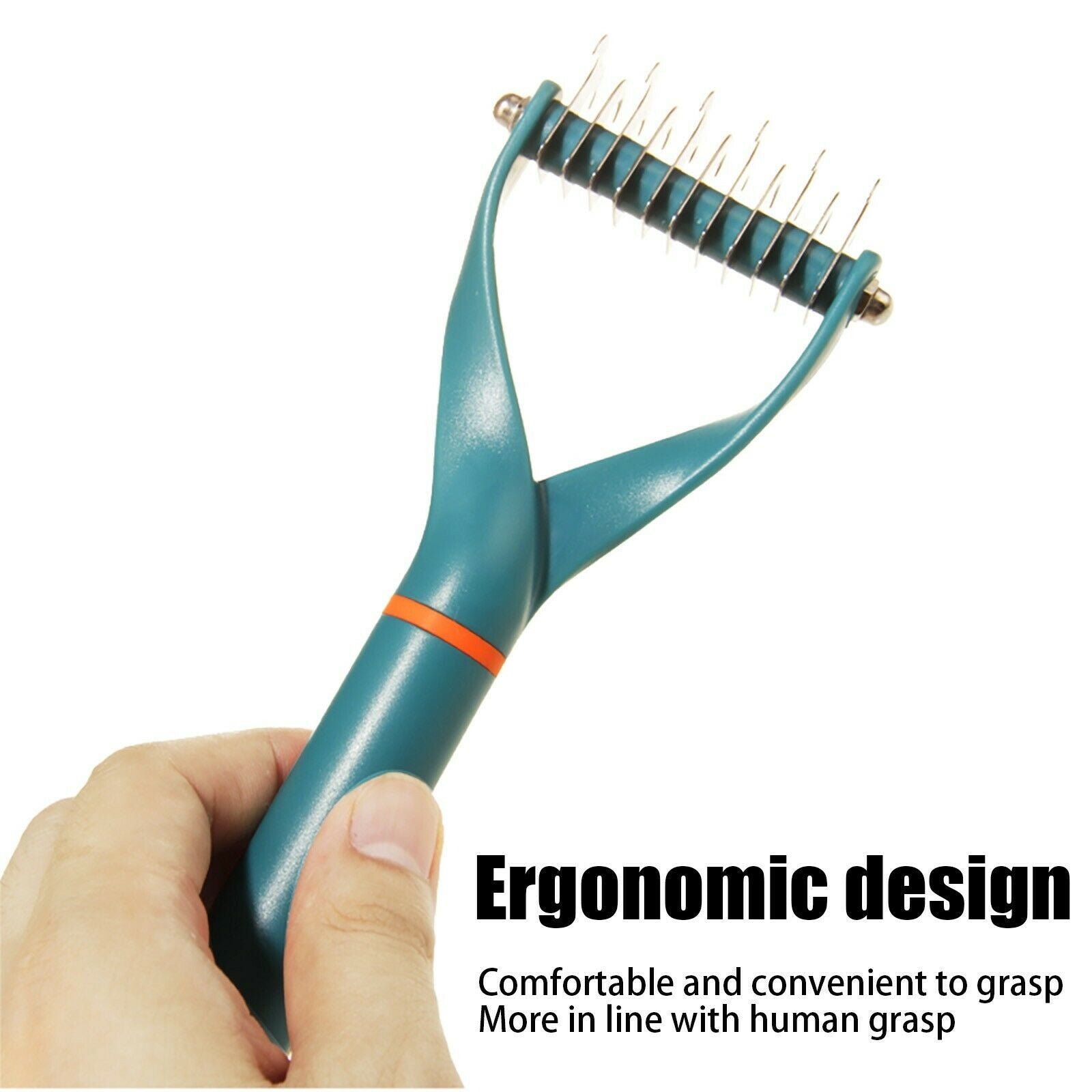 2Pcs Double Side Undercoat Rake Comb Dog Cat Easily Remove Floating Hair Durable