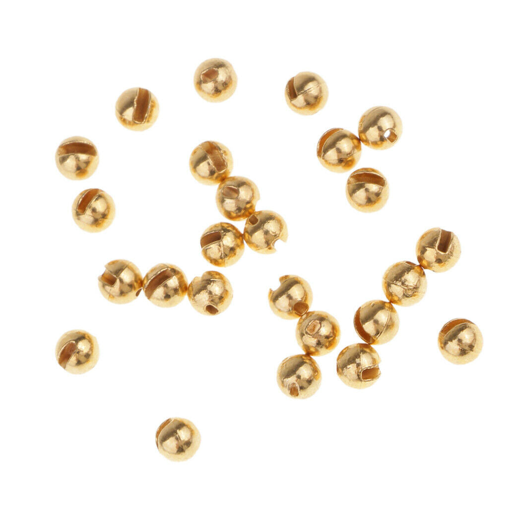 3X of 25 Fly Tying Beads Slotted Tungsten Beads 5 Sizes Heavy Deep Nymphs 3.0mm