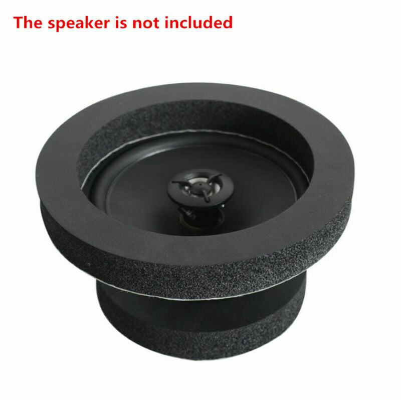 4x 6.5'' Car Speaker Insulation Bass Ring Soundproof Black Woofer Pad Universal
