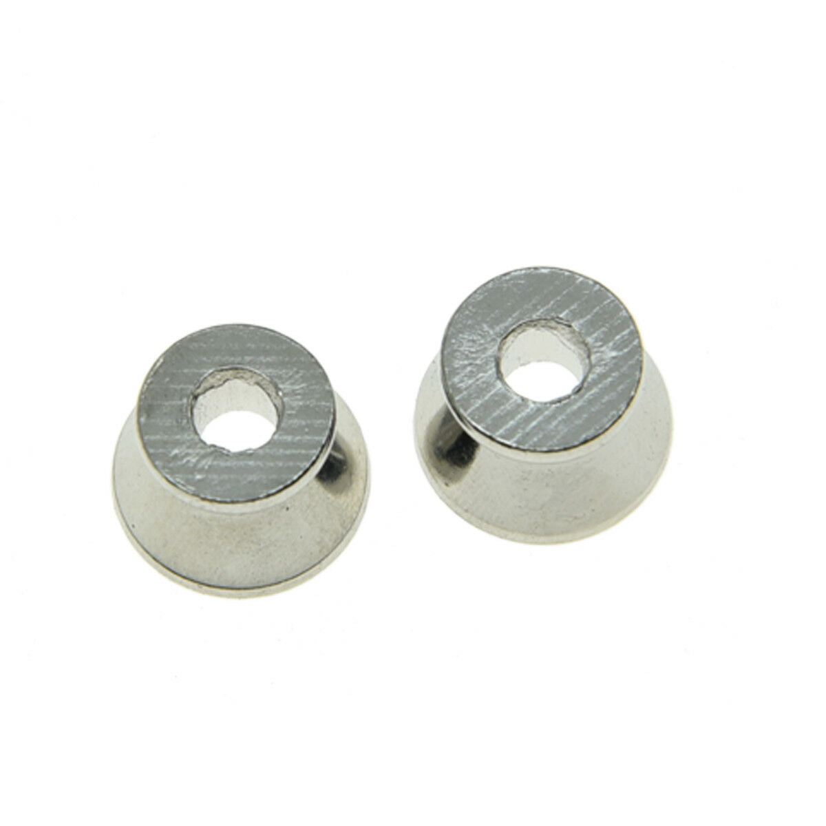 10pcs Chrome Guitar Strap Pins Strap Knobs Buttons Guitar End Pins with Screws
