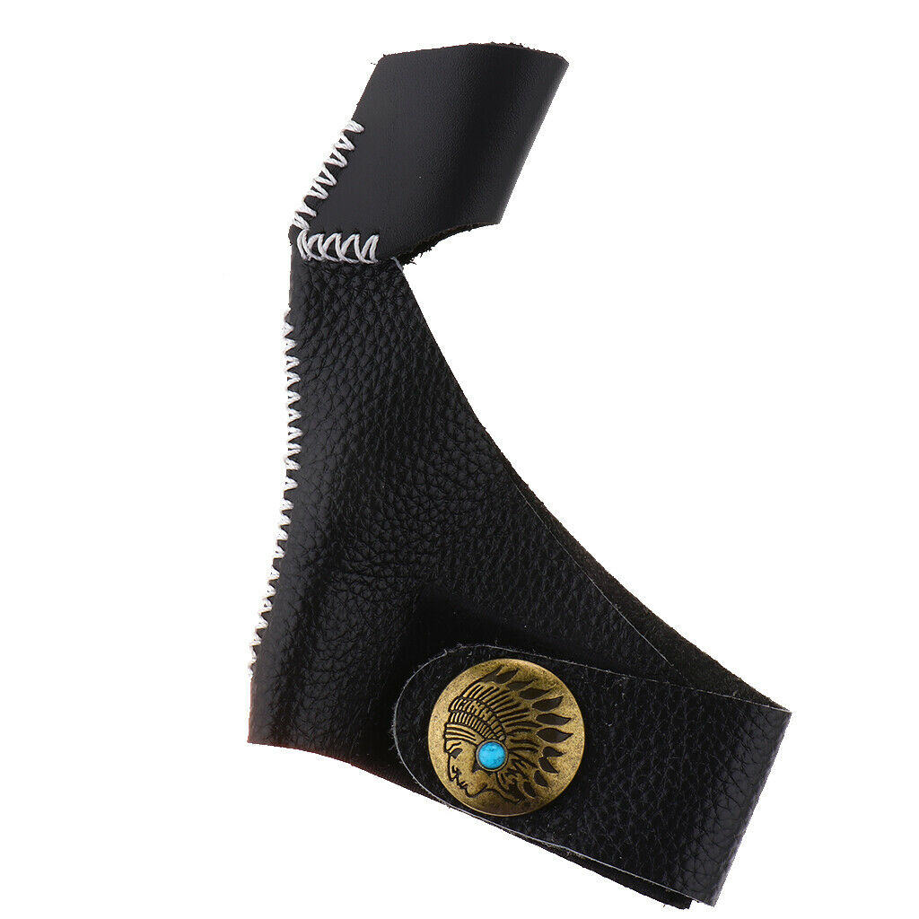 Archery Gloves Bow Protective Thumb Finger Protector Tab Adjustable 14x12.5cm