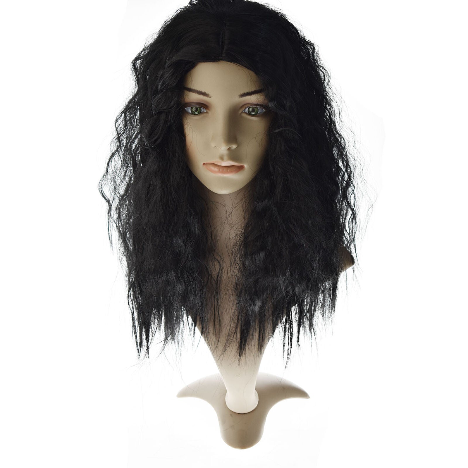 Wigs for Women Wavy Black Shaggy Medium Short Synthetic Hair Heat Resistant