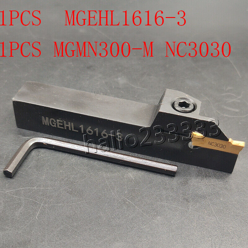 MGEHL1616-3 Lathe External Grooving Cut-Off Holder+1PCS MGMN300-M 3mm CNC insert