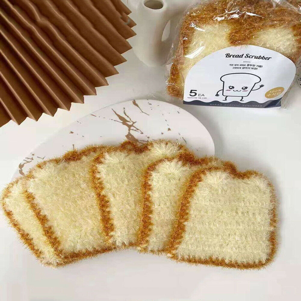 5X Microfiber Dish Towels Cloth Bread Absorbent Kitchen Cleaning Bar Mop Dining