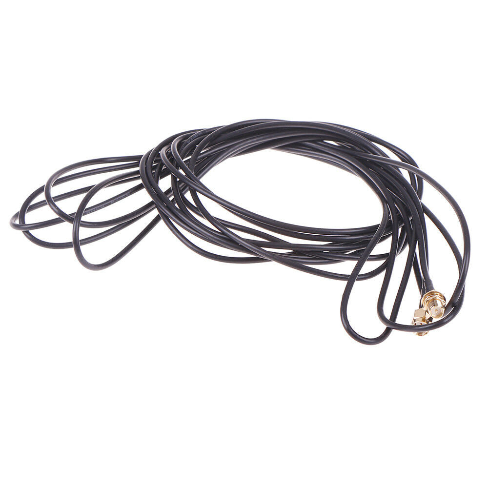 1PC 5m WiFi router antenna extension cable cord RG174 RP-SMA male to femalDEAU