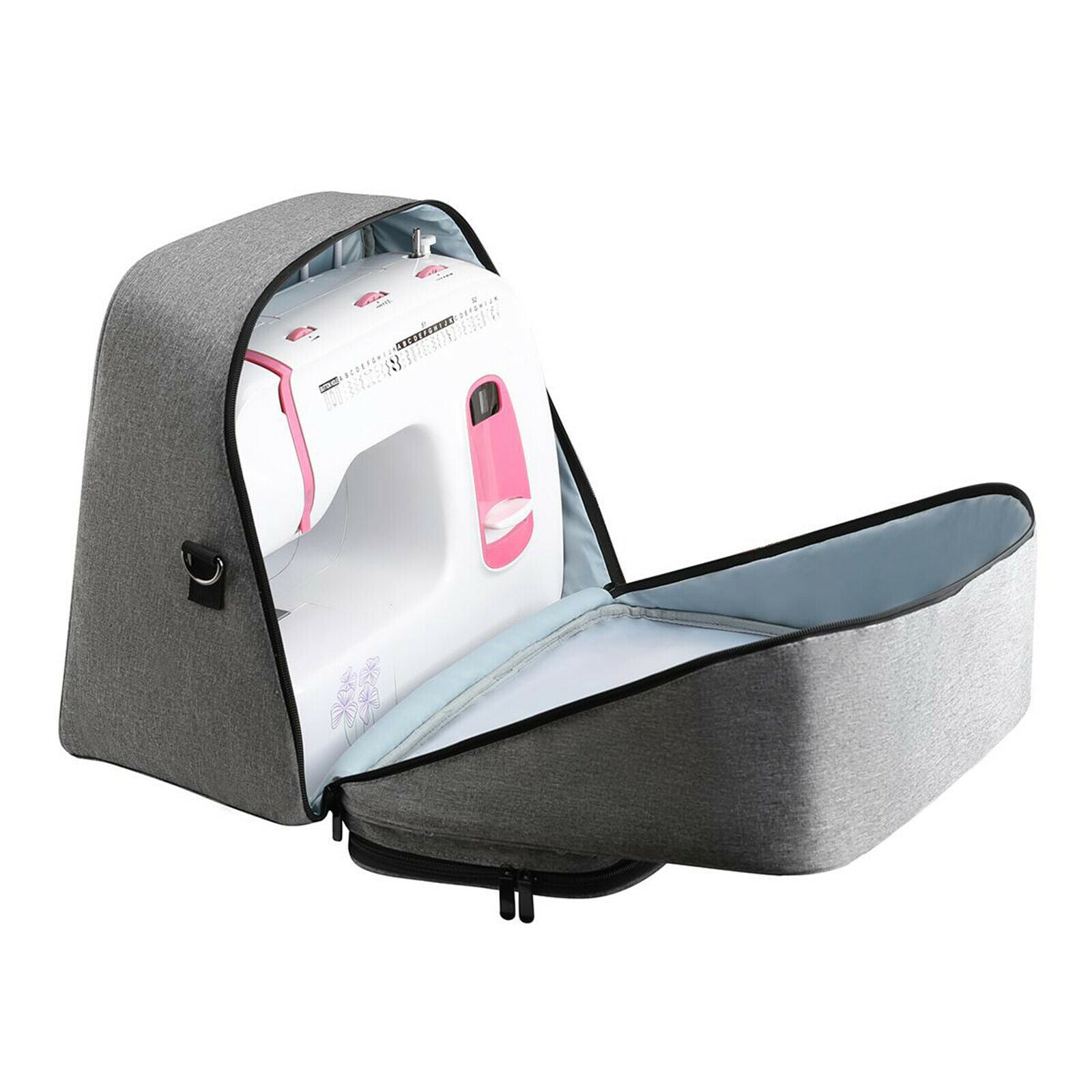 Sewing Machine Cover Protective Carry Case Bag with Storage Pockets Portable
