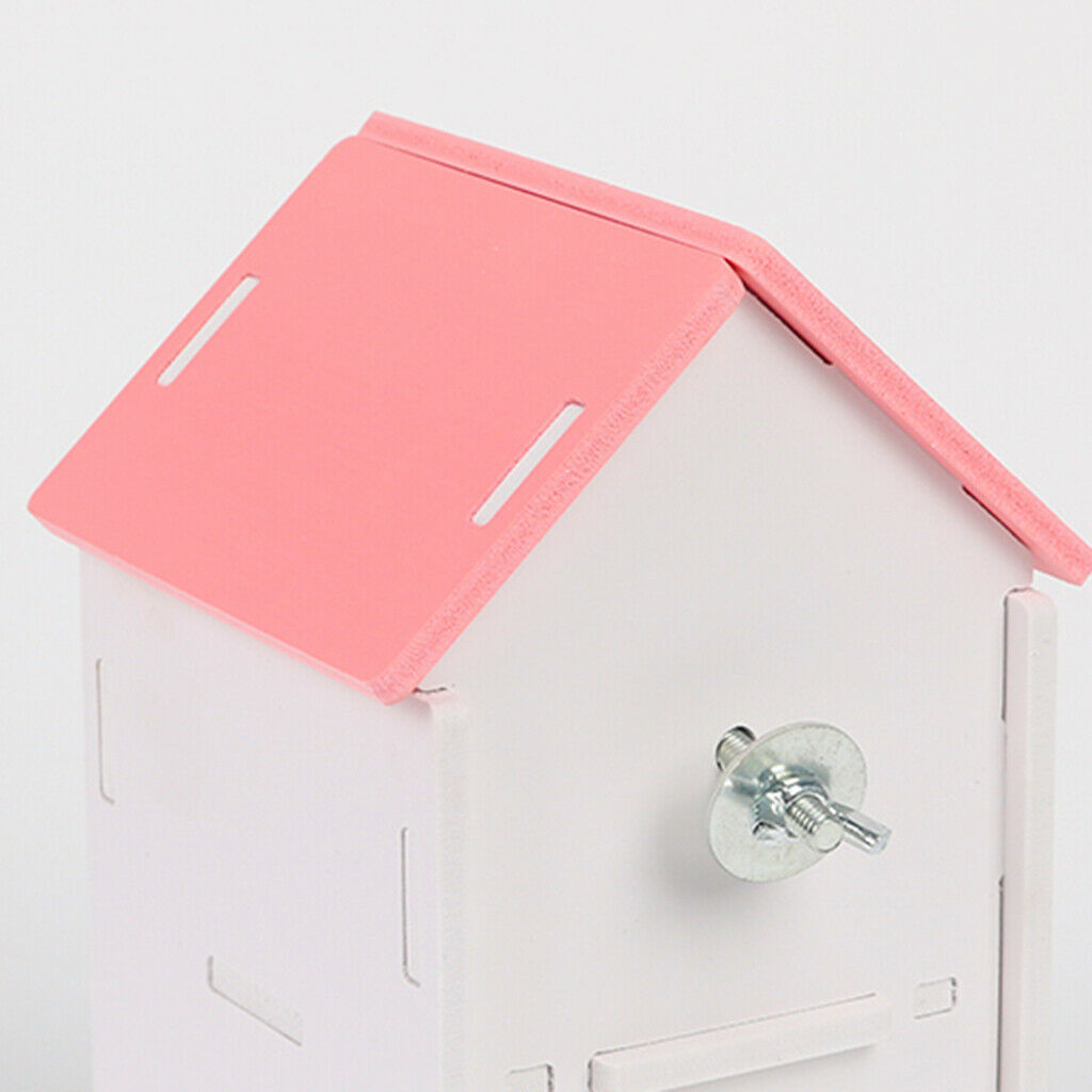 2pcs Bird Nest House Wooden 2-layer Hatching Box DIY Assembly Breeding Box