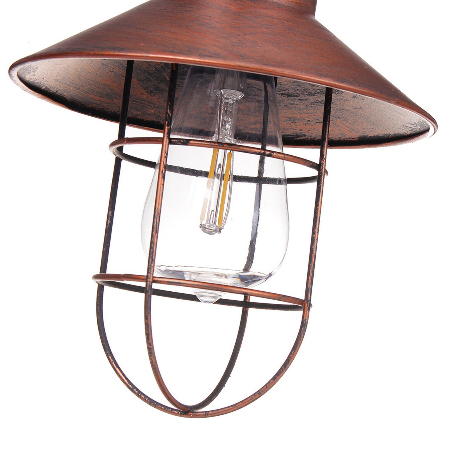 Solar Lantern Lamp IP65 Waterproof for Yard Patio Landscape Villa Copper