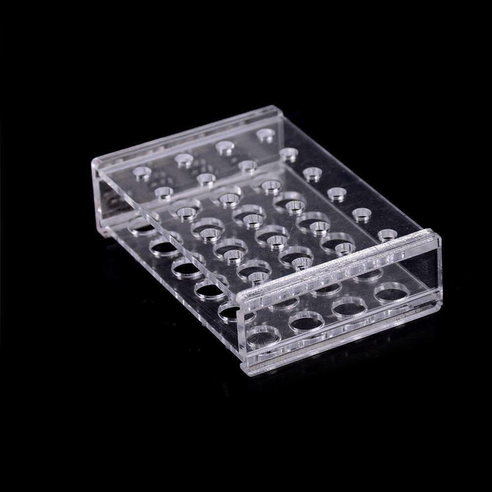 24 Holes Test Tube Rack Testing Tubes Holder Storage Plastic Lab Supplies NEW