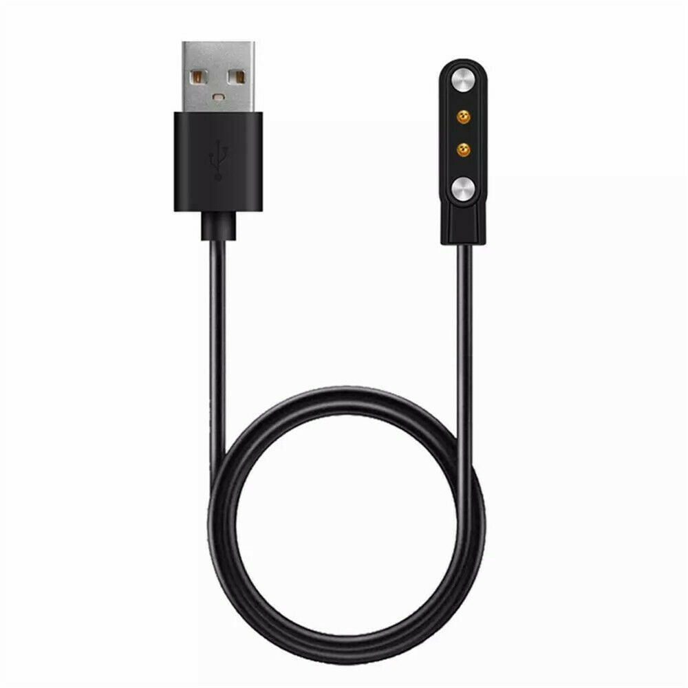 2Pin Smart Watch Charging Cable 4mm USB Power Charger Emergency Protection Cable