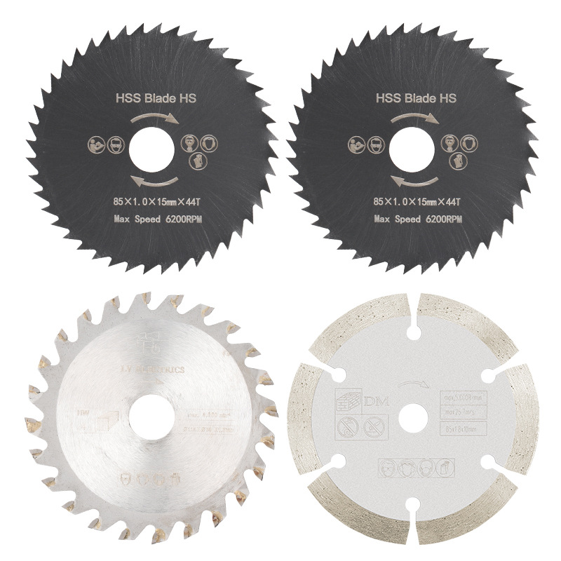 Cross-Border New 85Mm Diamond Saw Blade 4-Piece Set Mini Circular Saw Blade