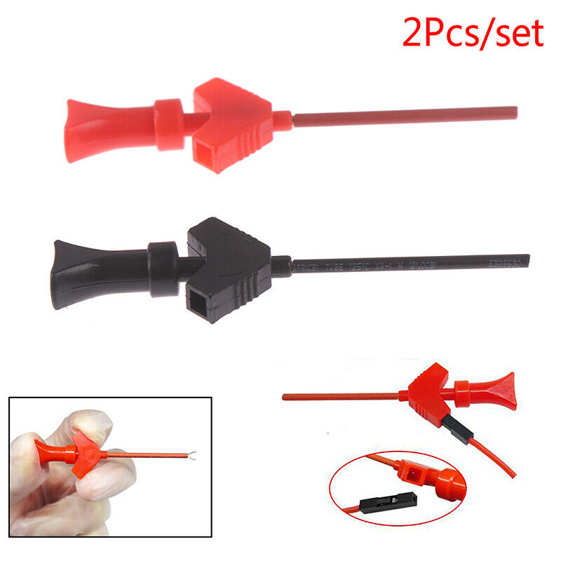 1Pair rIni Analyzer Testing Probe Grabber SMD IC Test Hook Clip Jumper PN_U SJ