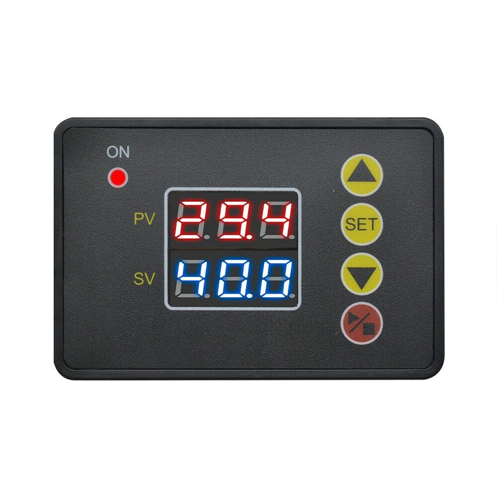 DC 24V Digital W2310 Red+Blue Dual LED Temperature Controller Thermostat Sensor