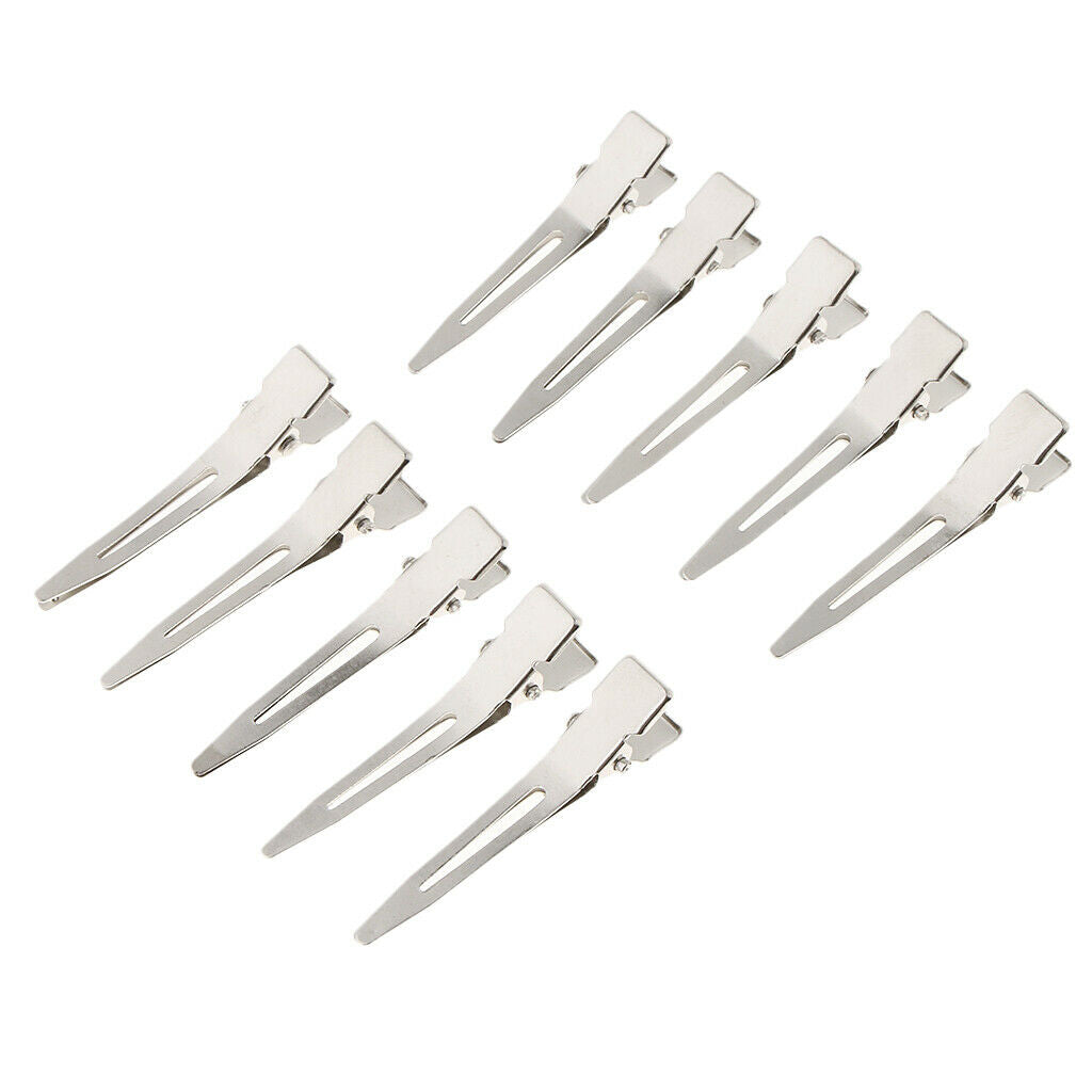 100pcs Alligator Duck Bill Clip Hair Styling Single Prong Clips Beauty Tools