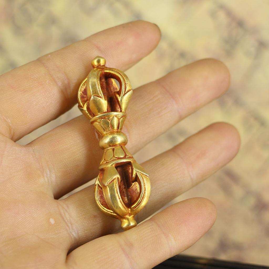 Tibetan Buddhism Copper 5 stocks Vajra Pestle Pendant Magic Amulet Accessory