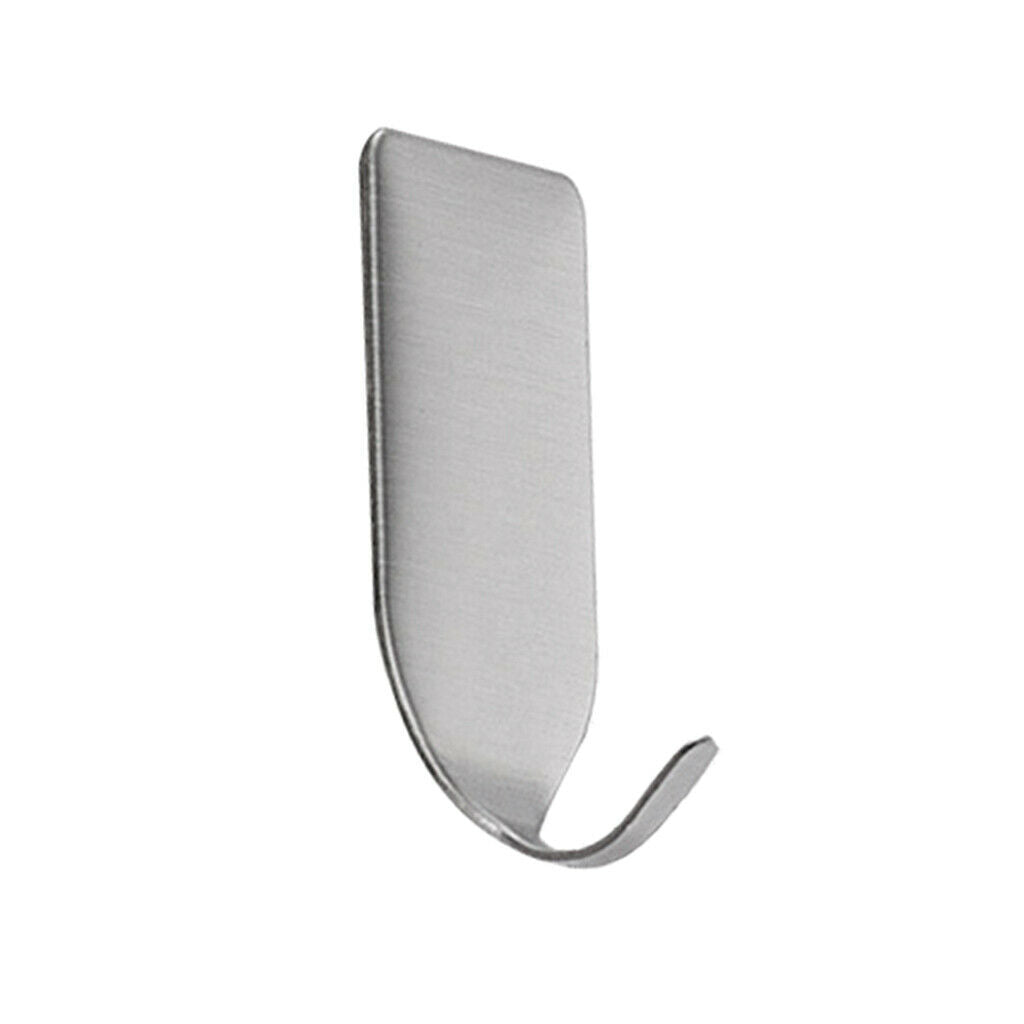 3 Pieces Adhesive Hooks, Heavy Duty Wall Hooks Stainless Steel Waterproof Hanger