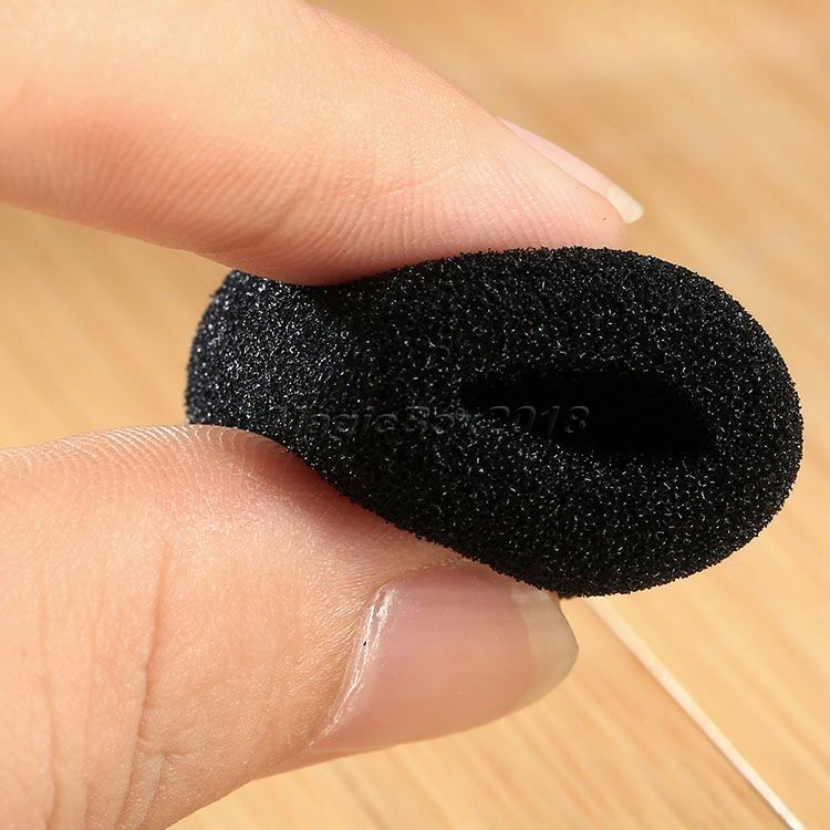 5PCS 35x10mm Mini Handheld Microphone Headset Windscreen Foam Sponge Mic Cover