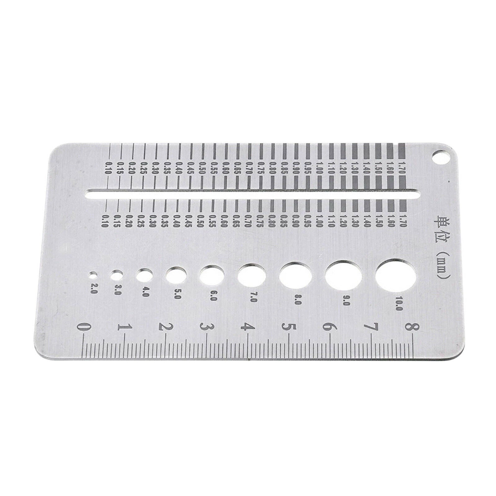 Bolt Nut Screw Gauge Plate Diameter Measuring Gauge Checker Marking Tools