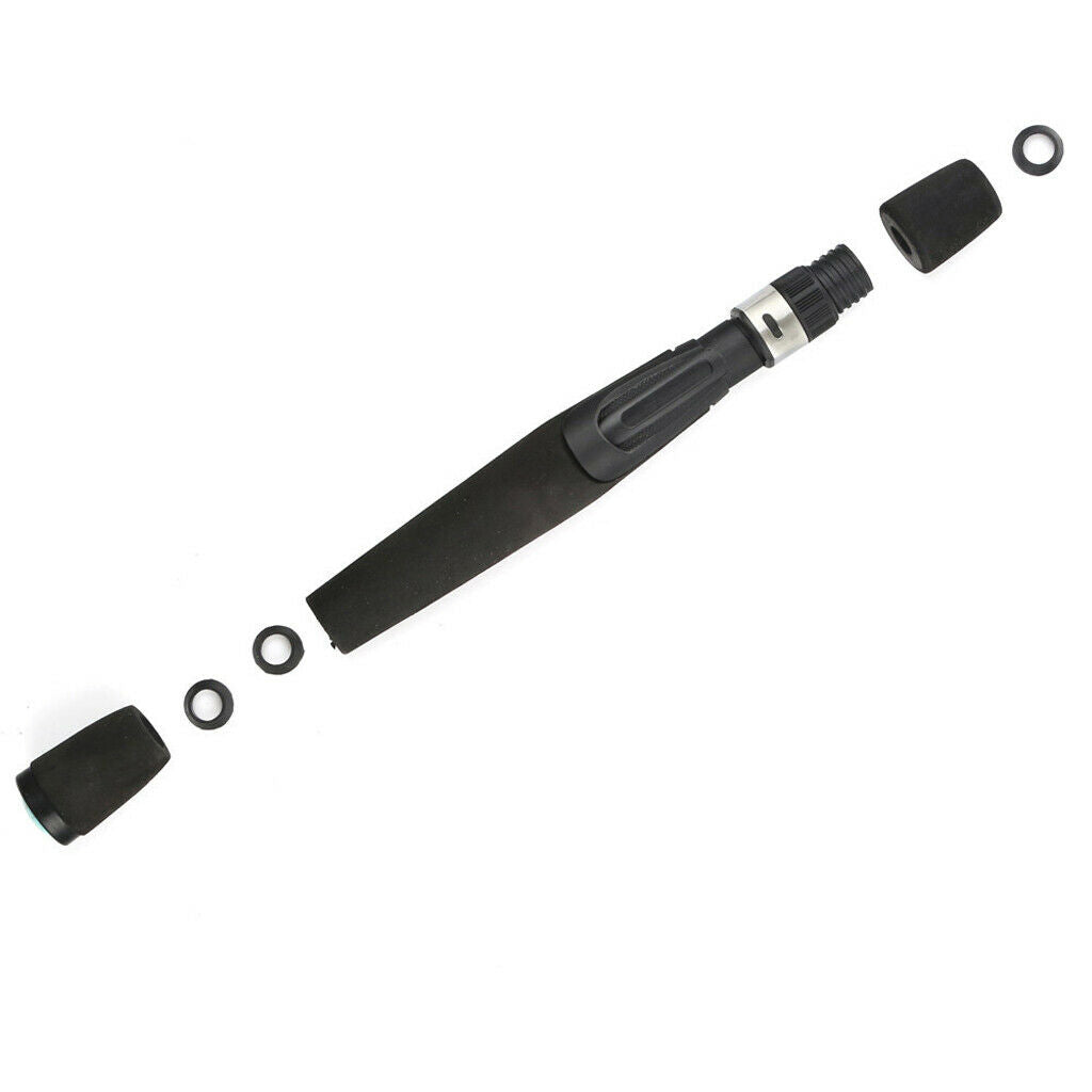 Black Foam EVA  Fishing Rod Handle Kit Long Rod Building Split Grips