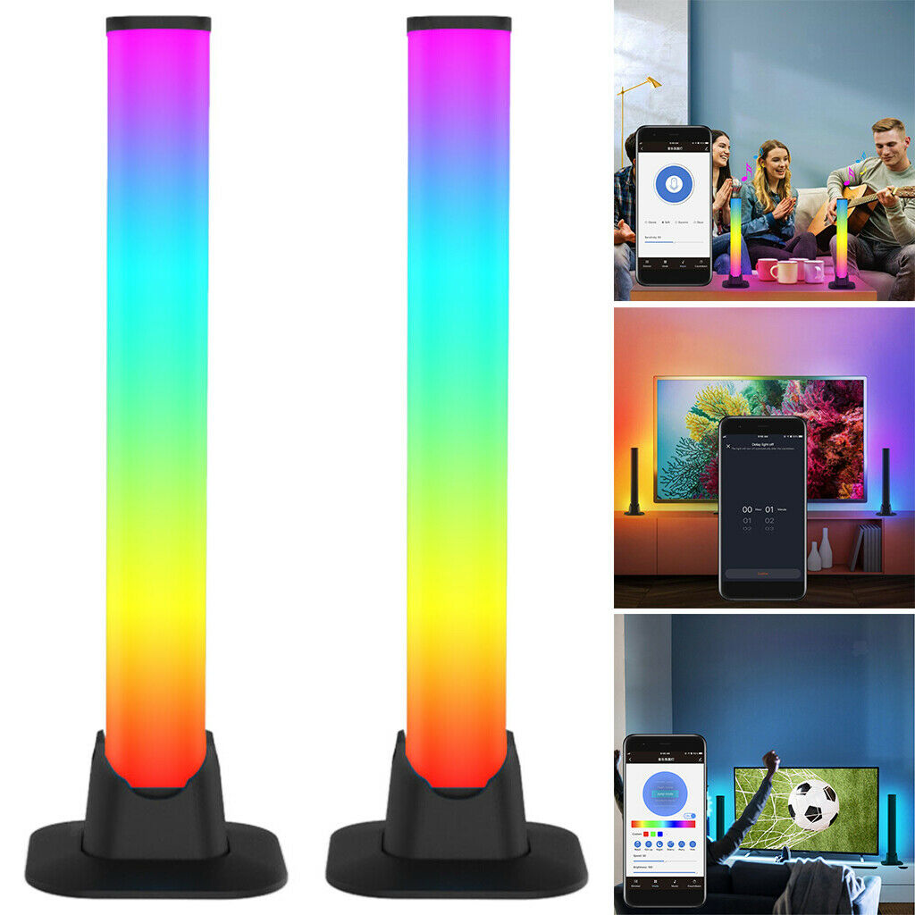 Smart LED Light Bars RGB 7 Color Scene Modes Music Sync for PC Gaming