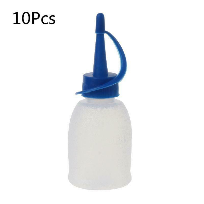 10X Plastic Squeeze Bottle Small Squirt Jet Sauce Condiment Ketchup Mayo Oil kit