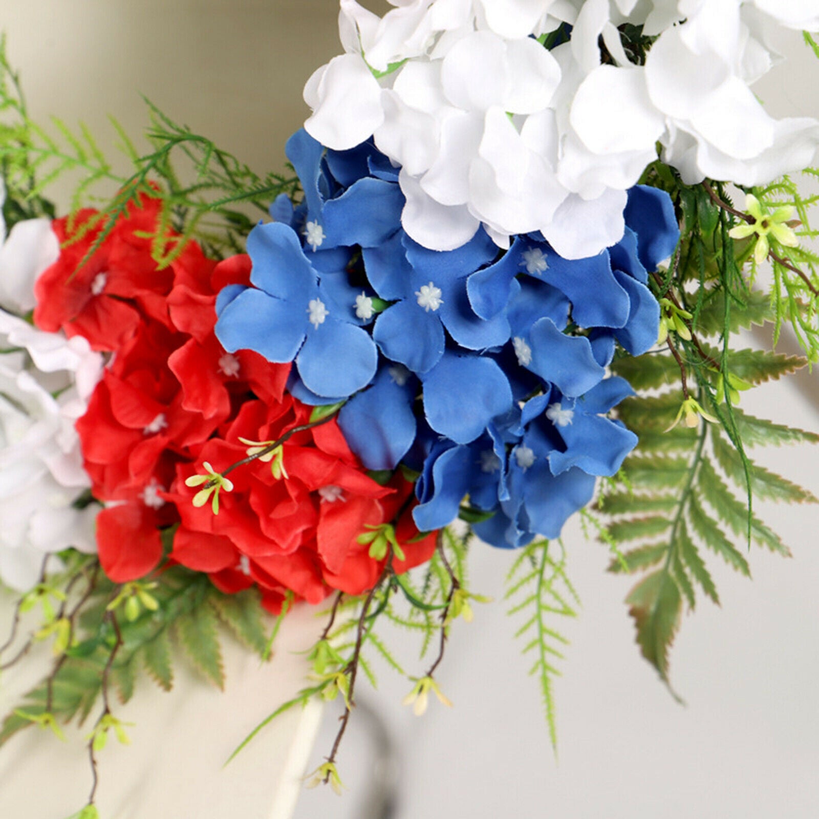 17.7inch American Wreath Flower Garland Independence Day Front Door Hanging