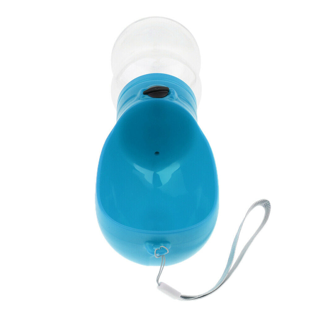 Portable Outdoor Travel Pet Dog Leakproof Water Bottle Drinking Bowl Blue