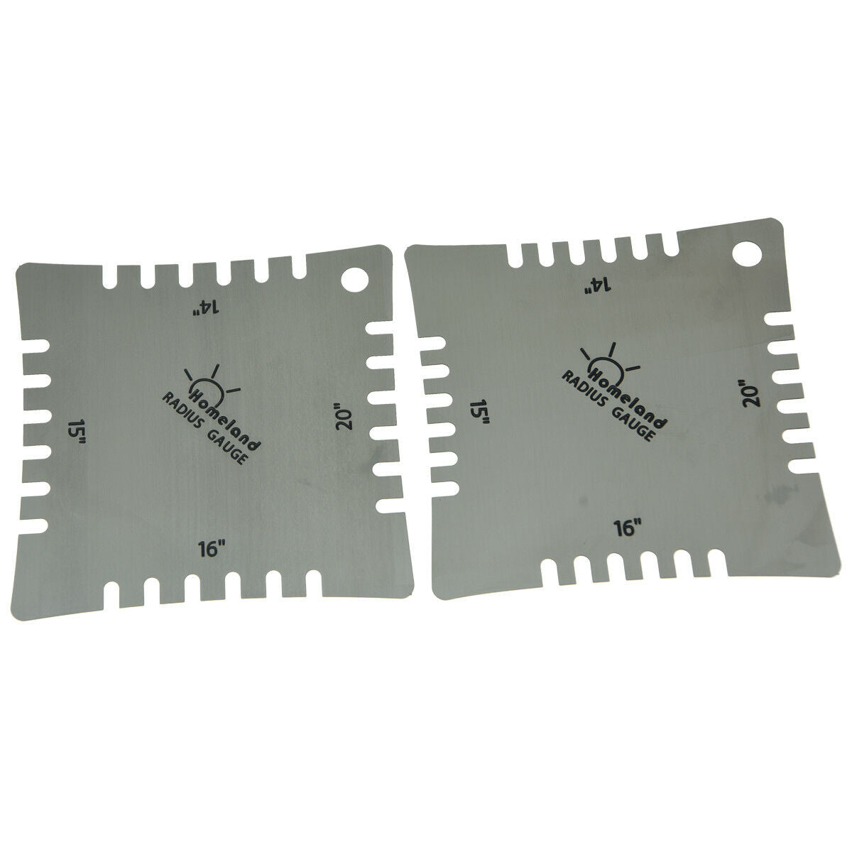 4x Stainless Steel Guitar Notched Radius Gauge Fingerboard Measuring Tool