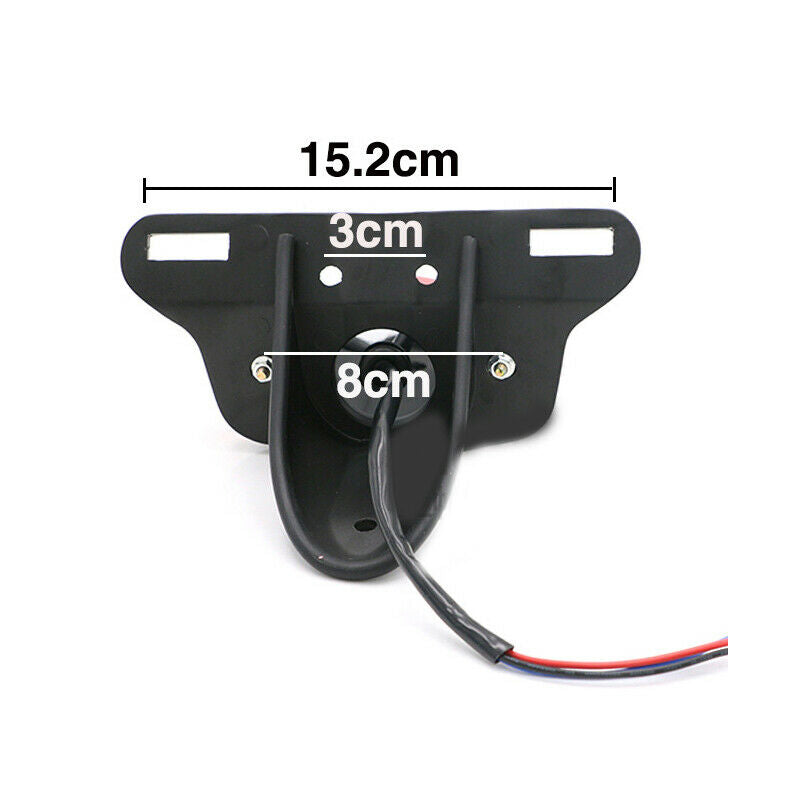12V LED Motorcycle Turn Signal Tail Light Fender Edge Brake License Plate Lamp