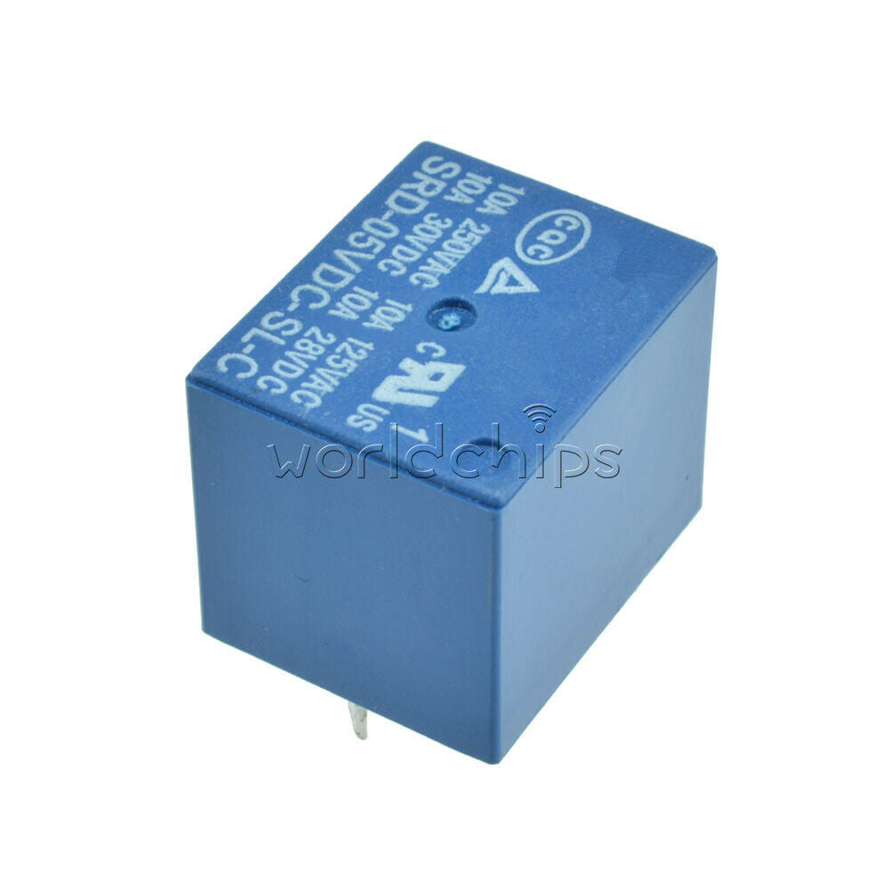 5PCS Mini Power Relay DC 5V PCB SRD-5VDC-SL-C