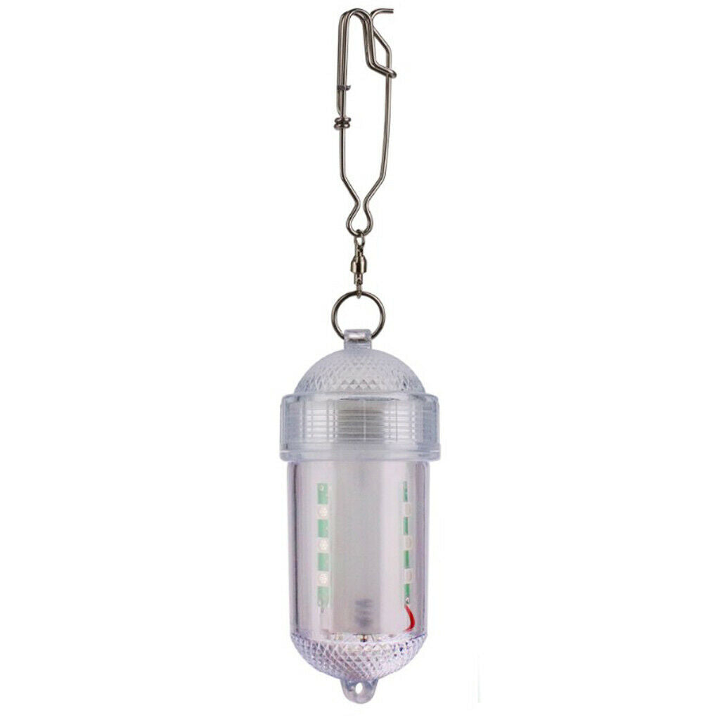 Underwater Deep Drop Fishing Light Attract Indicator Lure LED Lamp Bait Strobe -