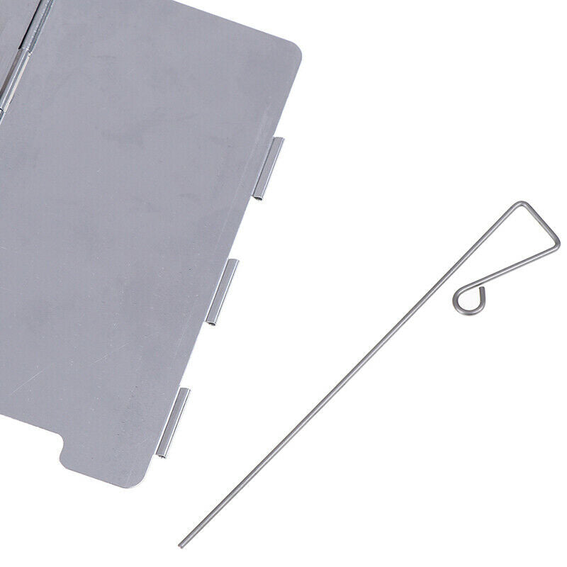 9 Plate Foldable Burner Windshield Outdoor Camping Cooking Gas Stove Wind-S LS