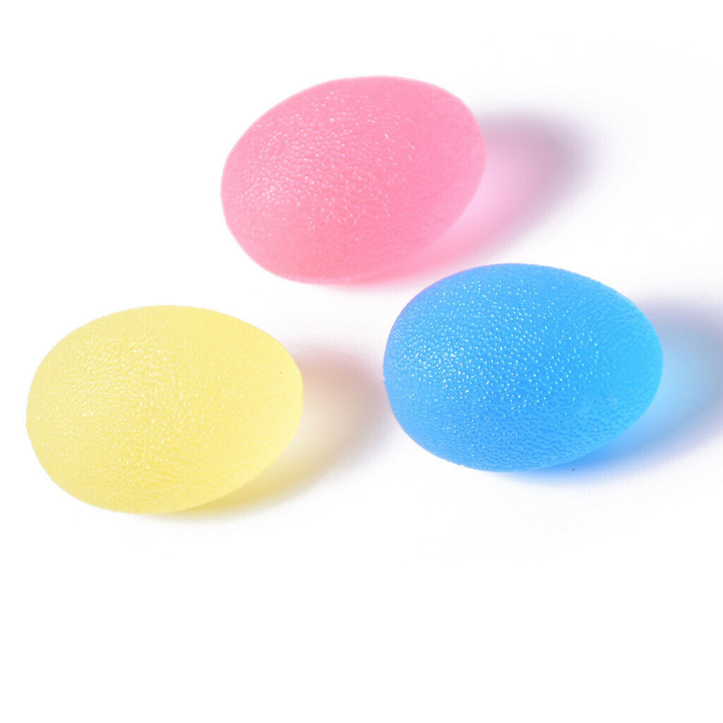 3PCS Stress Relief Ball Hand Palm Finger Exerciser Squeeze Ball for
