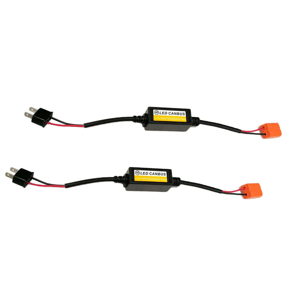 2X H7 Headlight Canbus Error Free Anti Flicker Resistor Canceller Decoder