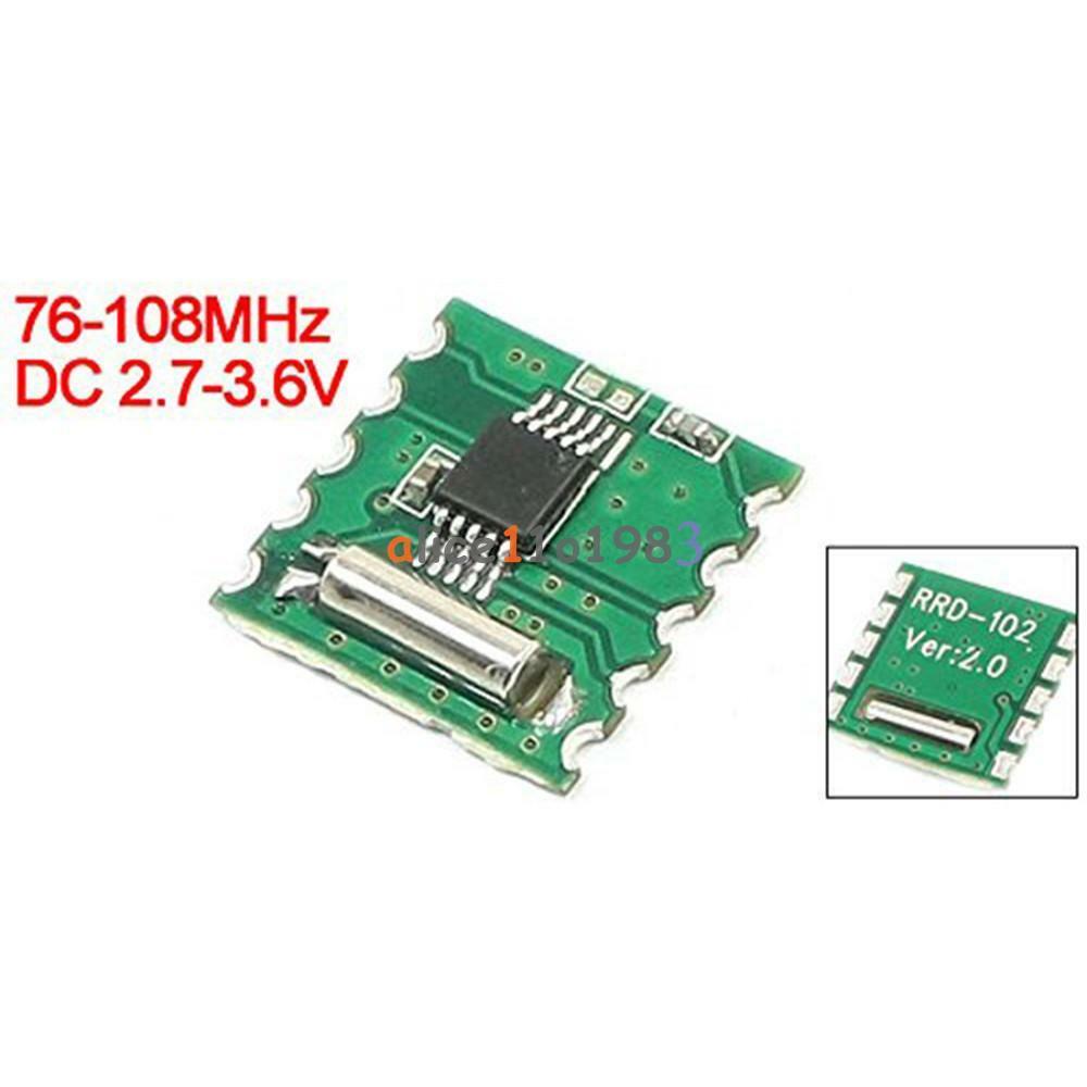 2Pcs FM Stereo Module Radio Module RDA5807M RRD-102V2.0 Wireless Module Arduino