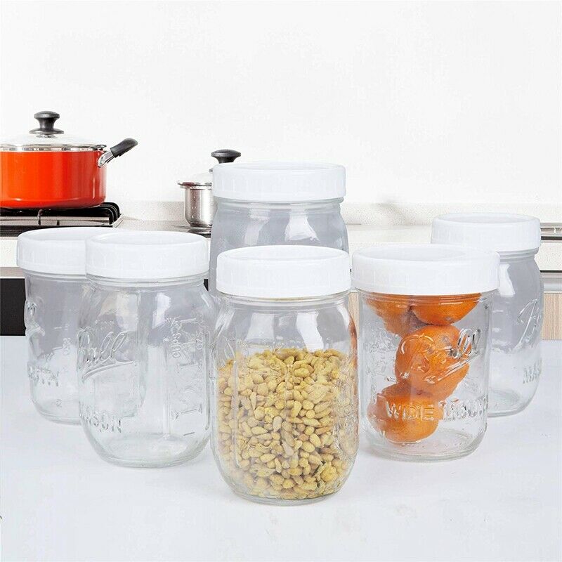 Regular Mouth Lids for Mason Jar Lids Plastic Storage Caps for Mason Canning JC9
