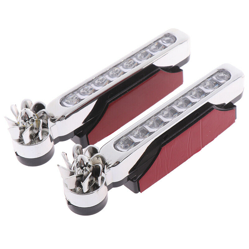 2Pcs Wind Power 8 LED Car Daytime Running Light Fog Lamp Car Driving Day Li  JBD
