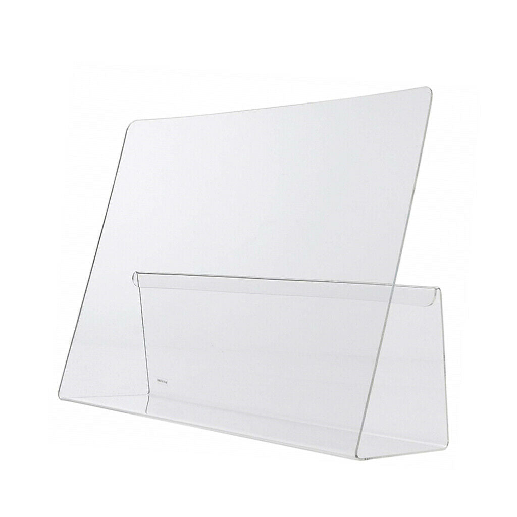 Home Party Clear Acrylic Recipe Menu Countertop Display Stands Holder Rack