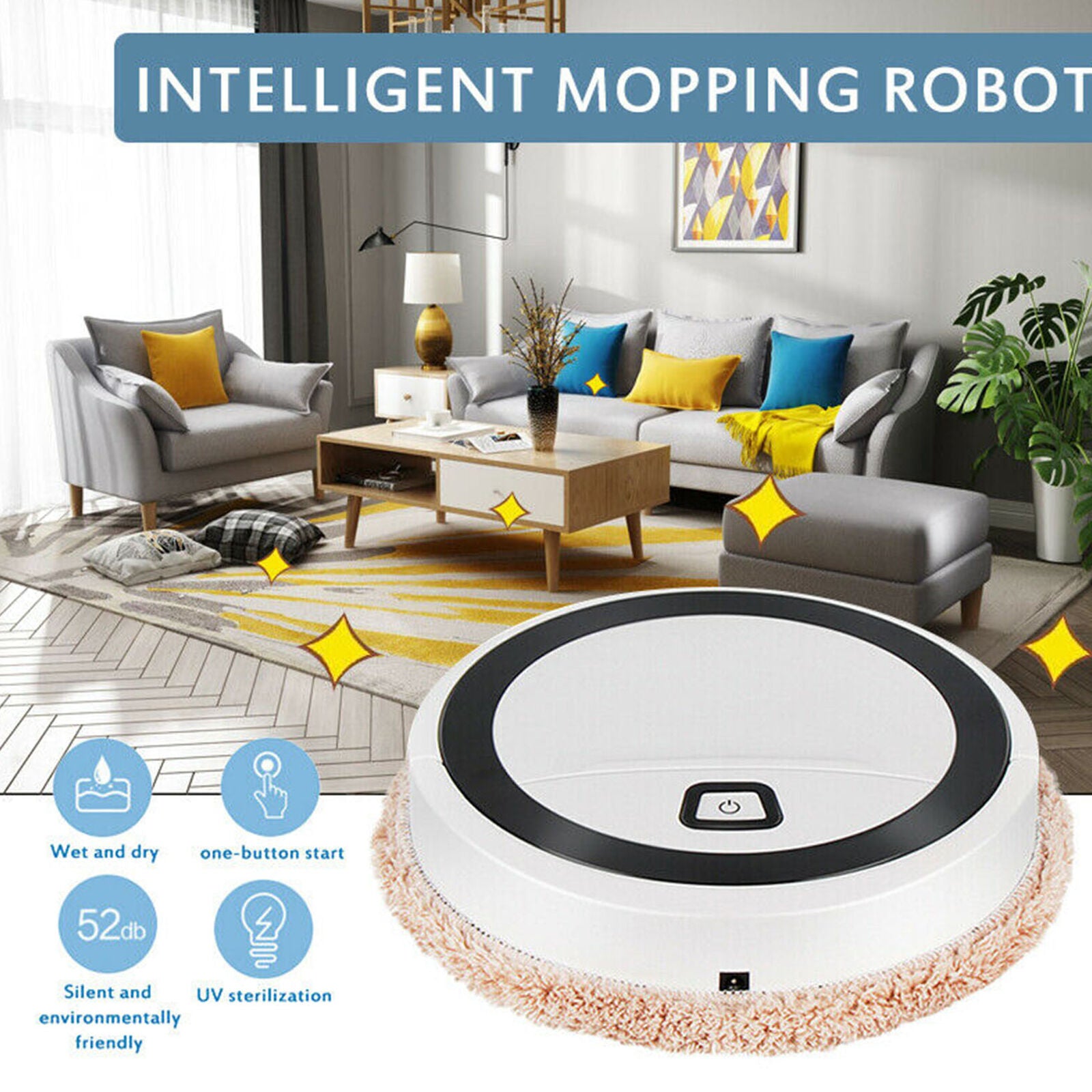Smart robot mopping machine/cleaning carpet 3in1 USB charging