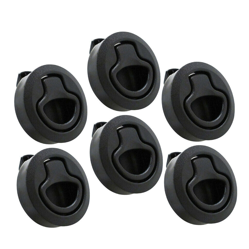 6x Nylon 2'' Flush Deck Pull Locker Hatch Latch Marine Boat Lock Lift Handle